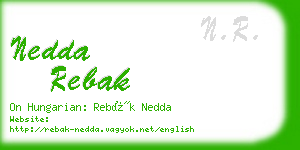 nedda rebak business card